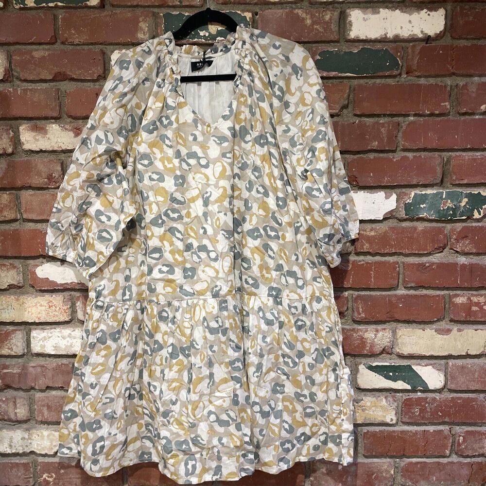 ABLE Hannah Raglan Flounce Floral 100% Cotton Dress   NWT $150 msrp - Picture 5 of 9
